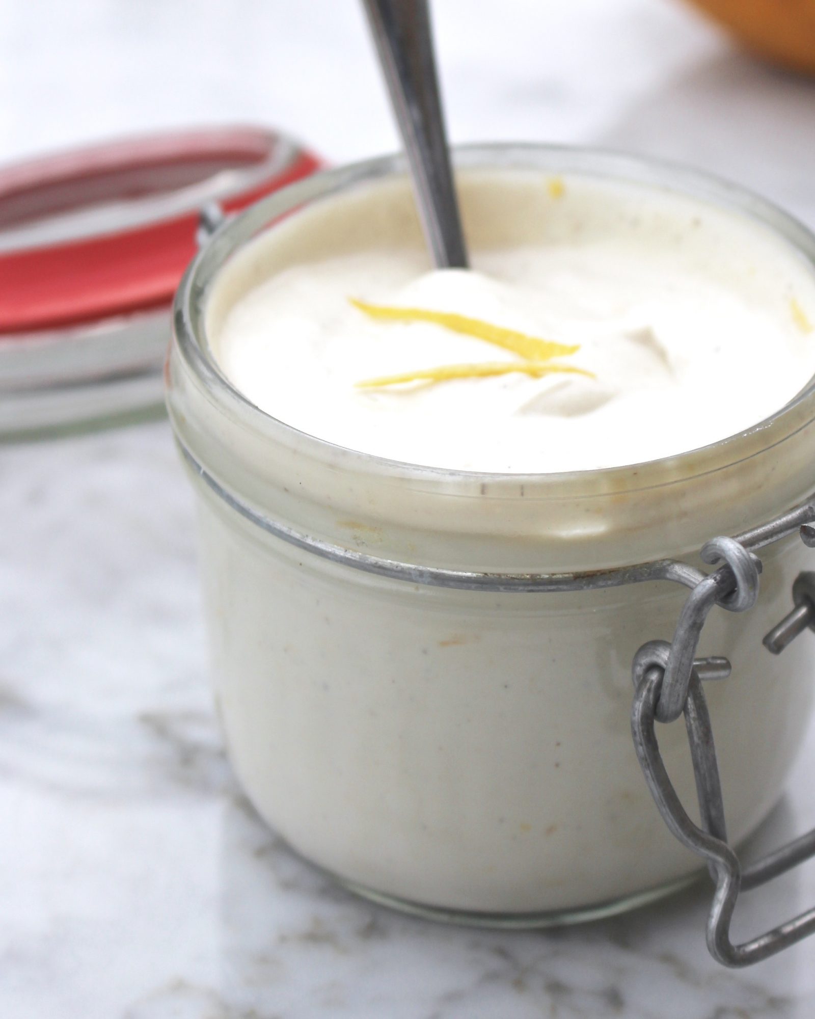 Cashewyoghurt med citron