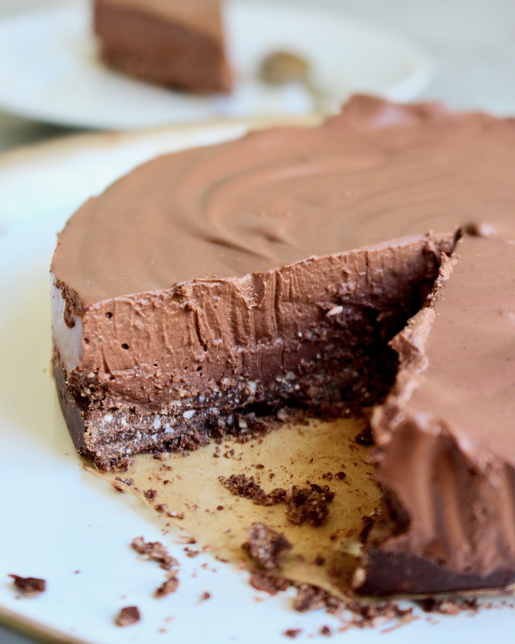 Chokladtårta (vegan, glutenfri, utan vitt socker)
